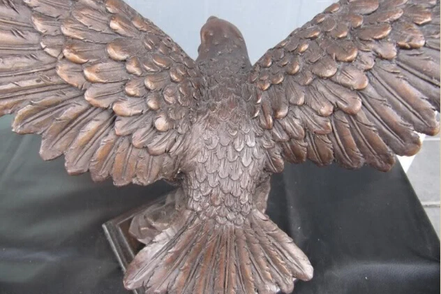 14 Западная классический Бронза Медь Аравия мира eagle hawk сокол Статуя | Дом и сад