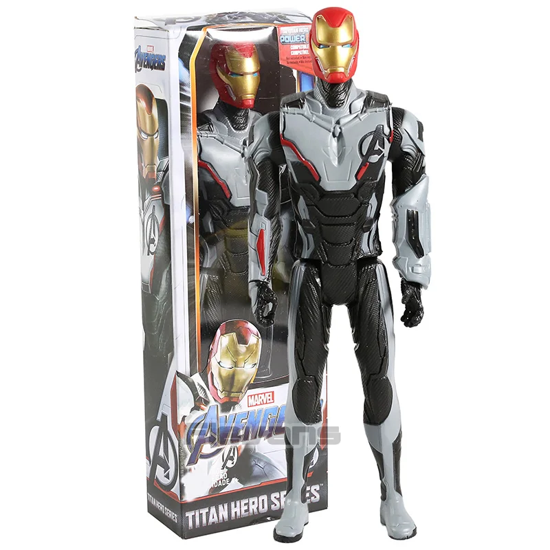 Iron Man box Мстители Endgame Titan Hero power FX танос Халк Капитан Америка Marvel Железный человек Тор военная машина человек-муравей ПВХ фигурка игрушка - Цвет: Iron Man box