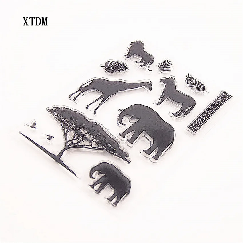 Горячая Распродажа Meow слон прозрачные штампы/Силиконовые пломбы роликовые