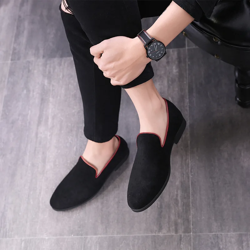 M-anxiu New Style Fashion Gold Velvet Leather Shoes Men Loafers Slip on Driving Male Boat Flats Moccasins | Обувь
