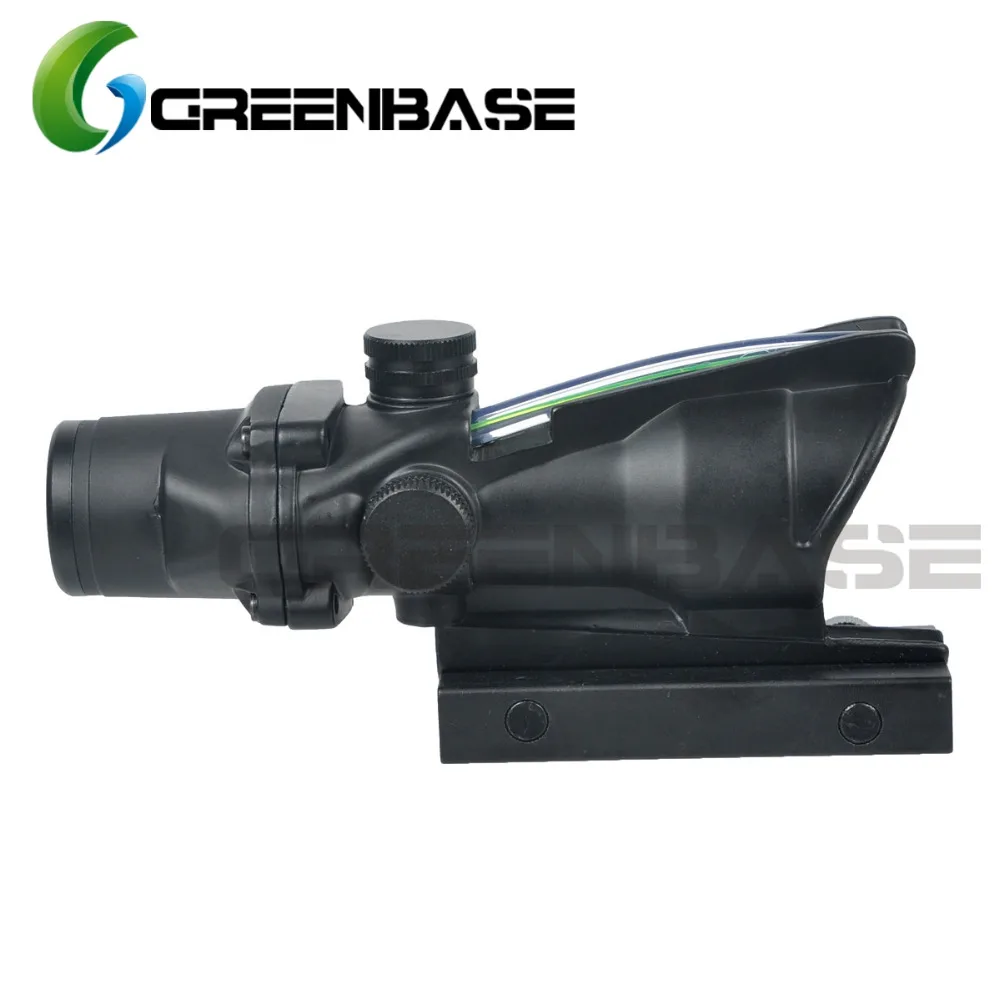 Тактический охотничий прицел Greenbase ACOG шеврон сетка 4X32 оптика из настоящего