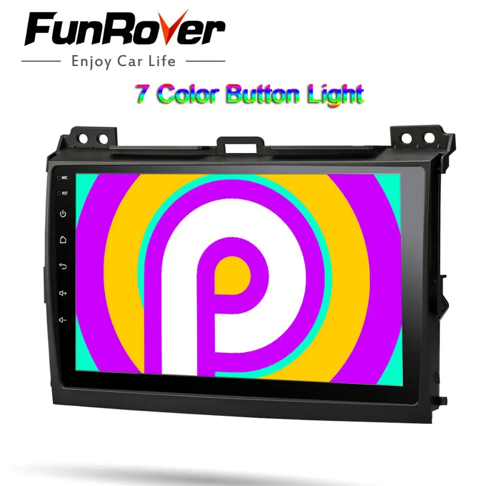 Штатное Головное устройство For Toyota Land Cruiser Prado 2003-2009 GPS Android 9.0 магнитола автомагнитолы Андроид для Тойота Ленд Крузер Прадо 3 J120 аксессуары штатная магнитола автомобильная мультимедиа