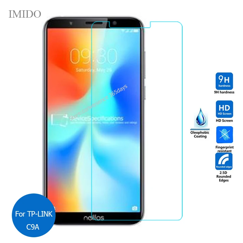

For TP-Link Neffos C9A Tempered Glass Screen Protector 9h Safety Protective Film on Neffos C 9A Tp706A TP 706A