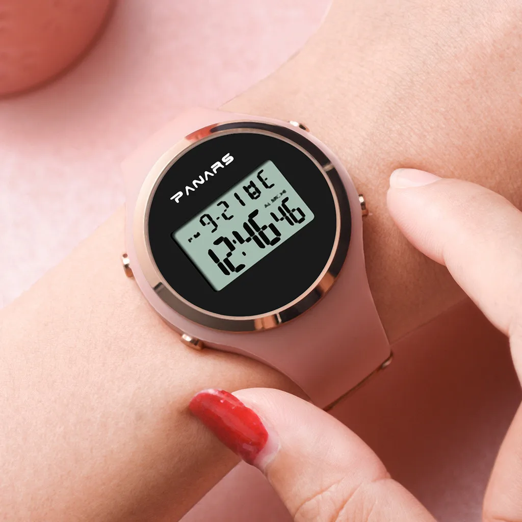 Luminous Fashion Generous And Simple Waterproof Silicone Belt Electronic Watch digital Watch fashion gif Men's watch Outdoor sp