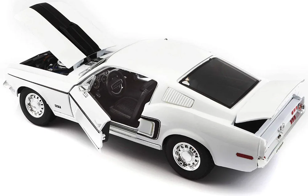 Maisto 1:18 1968 Ford Mustang GT COBRA JET литая под давлением Модель гоночного автомобиля игрушка