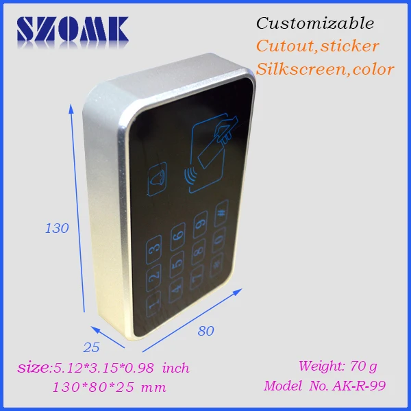 Пластиковый корпус для электрического шкафа из АБС пластика (1 шт.) 130*80*25 мм