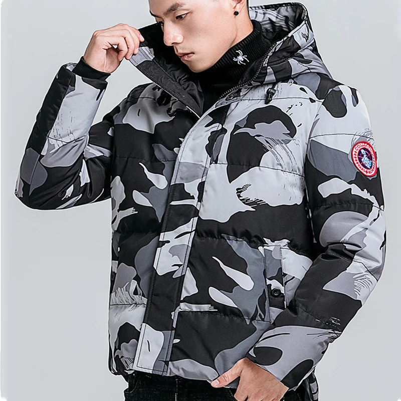 2019 NEW Fashionable Camouflage Winter Hooded Jackets Casual Men's Parkas Coats Military Thicken Warm Male Overcoat Streetwear