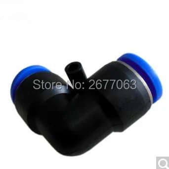 PV 8 мм Пневматический воздушный фитинг Пластик локоть соединения L разъем шланга