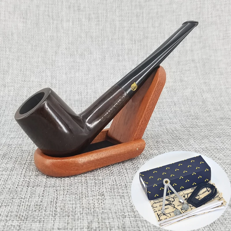 Бесплатная 6 Курение PipeTools Набор Деревянный Чтение Для Труб Черного Дерева