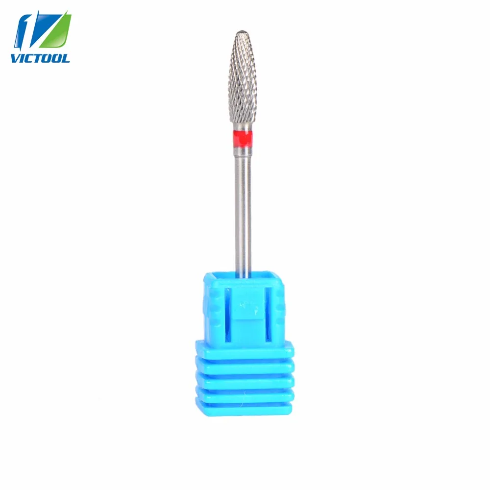 Вольфрамовая стальная насадка для ногтей в форме пламени универсальная