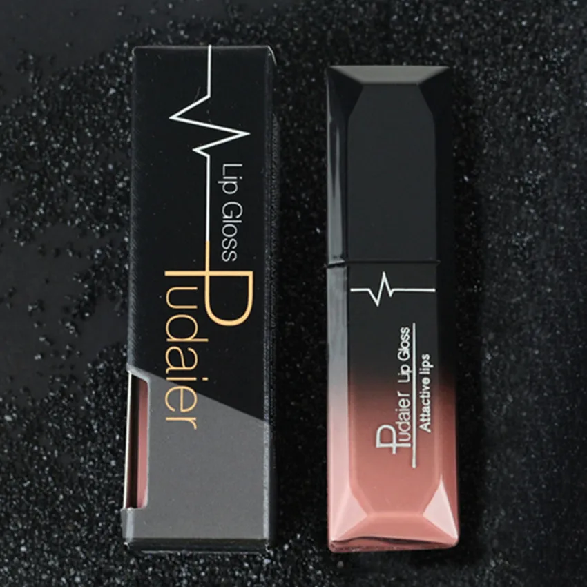 PUDAIER новая жидкая матовая губная помада Водонепроницаемая голая бархатный блеск