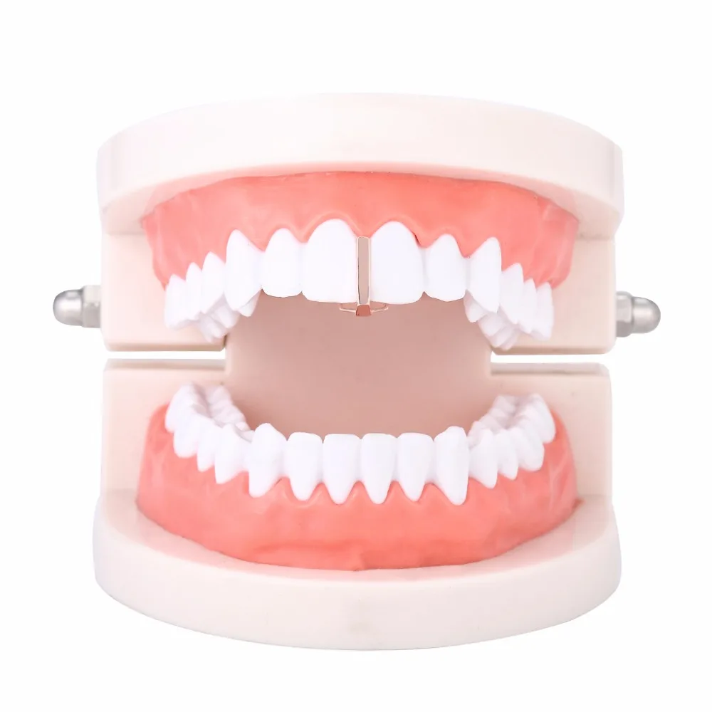 Креативный стиль Grillz с сверлом золотая полоса подтяжки хип-хоп палка одиночные подтяжки Grillz