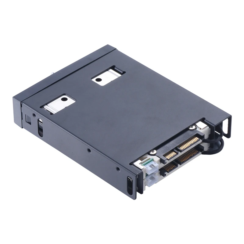 Unеop dual bay 2 5 дюймовый SATA Внутренний жесткий диск мобильный стеллаж для флоппи ПК