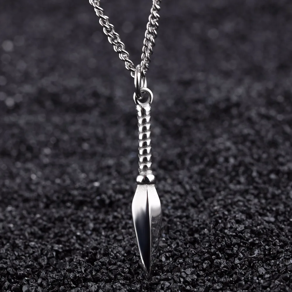 Bela Personalized Men's 48mm Spearhead Necklace in Stainless Steel | Украшения и аксессуары
