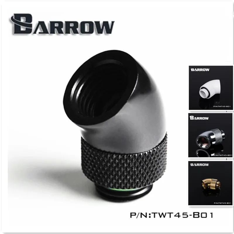 

Barrow Black White Silver G1/4'' thread 45 degree Rotary Fitting Adapter Rotating 45 degrees water cooling Adaptors TWT45-B01