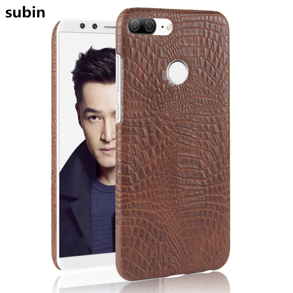 

For Huawei Honor 9 Lite Case Crocodile leather Cover Hard Plastic For Huawei Honor 9 Lite AL10 AL00 Protective Phone Cases