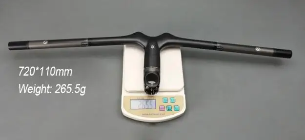 TOSEEK углеродное волокно MTB велосипедный интегрированный горизонтальный руль 31 8x60