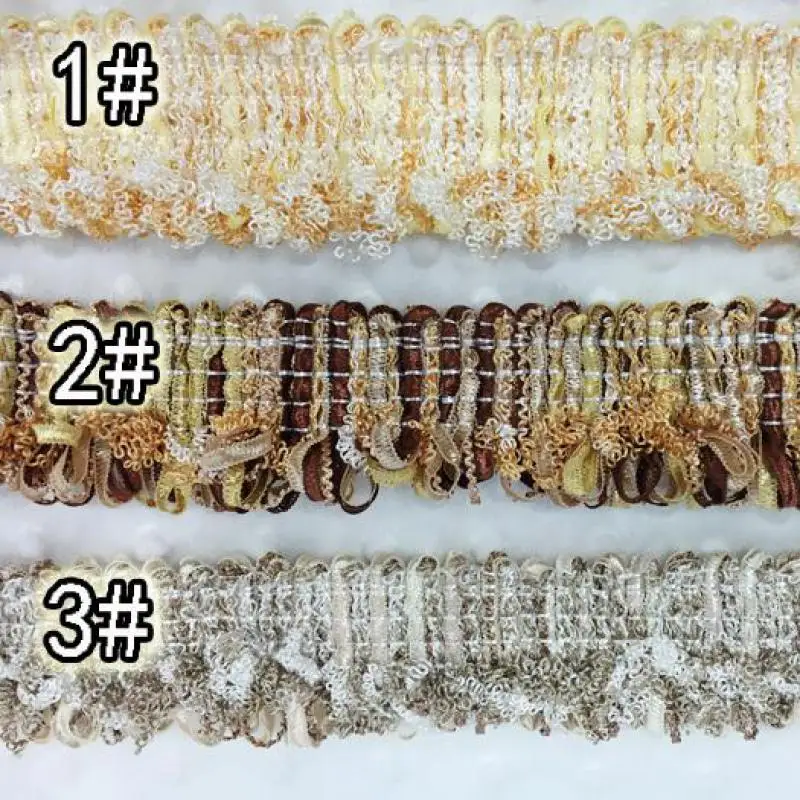 12 ярдов/лот Обрамленные бахромой кружевные аксессуары для занавесок, дивановых подушек, декоративных подушек DIY с бахромой Con Flecos on.