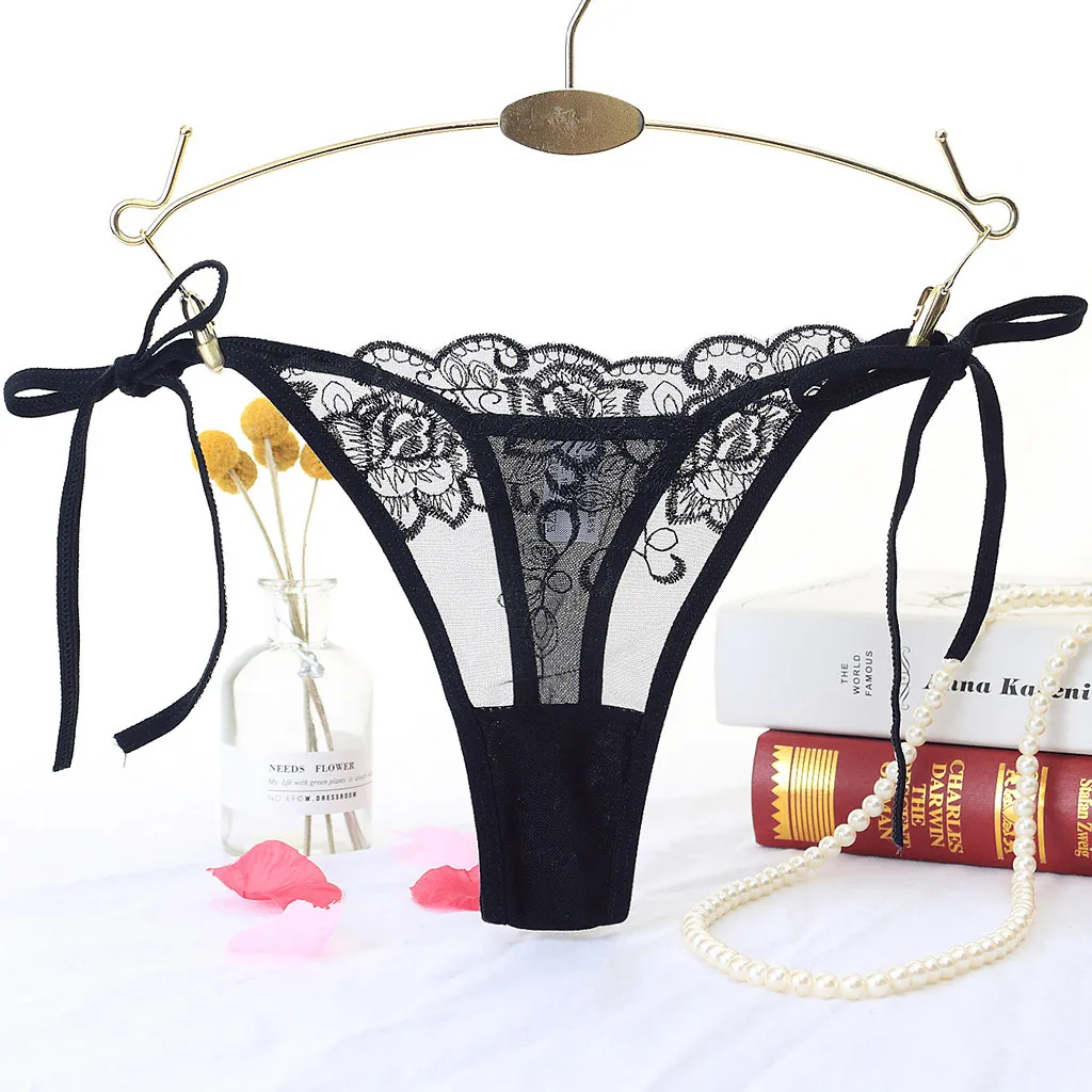 FREE OSTRICH Women's Lingerie Lace T-Back enthusiasm Beautiful Tintin Thongs Sexy Underwear Charming Sleepwear |