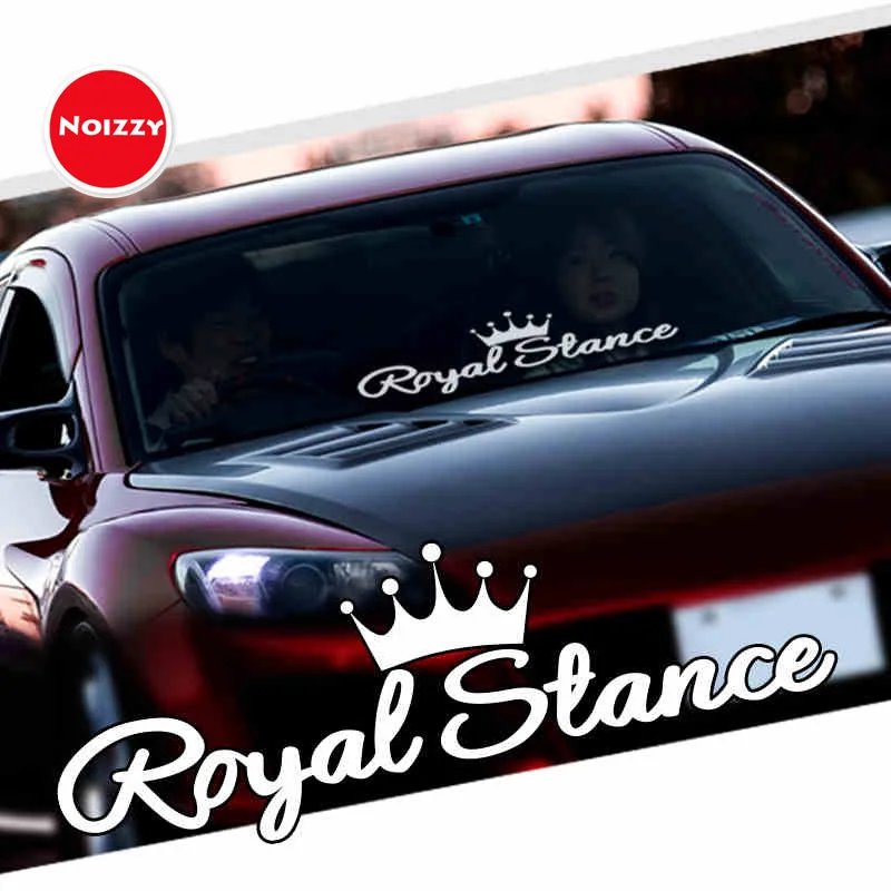 Noizzy Royal Stance наклейка автомобиля наклейка Корона винил JDM светоотражающий Авто переднее лобовое стекло Тюнинг автомобиля Стайлинг