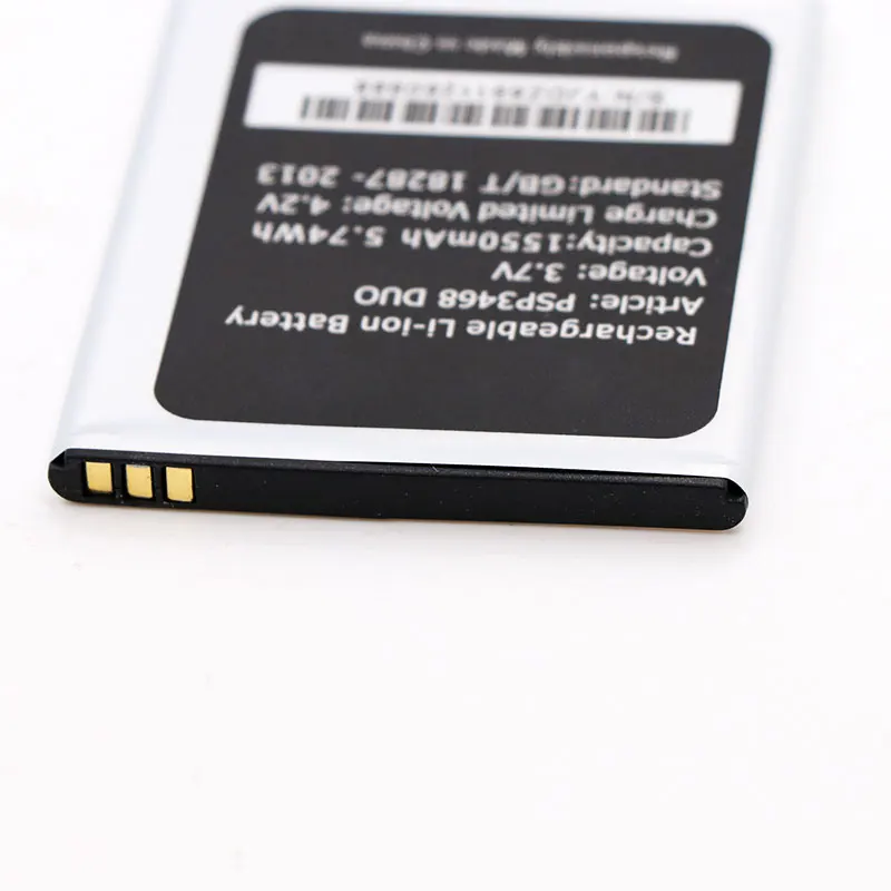 JRZ LOT = 2 шт. 1550 мАч PSP3468 DUO аккумулятор для телефона Prestigio Wize N3 батареи высокой