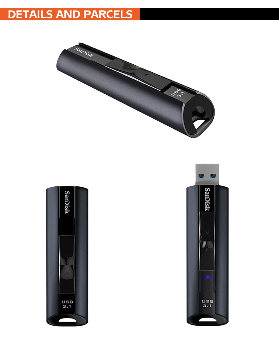 Двойной Флеш-накопитель SanDisk Extreme PRO 128 ГБ USB 3,1 ключ usb твердотельный накопитель флэш-накопитель 256 ГБ флэш-накопитель Usb Memory Stick высокая скорость 420 МБ/с
