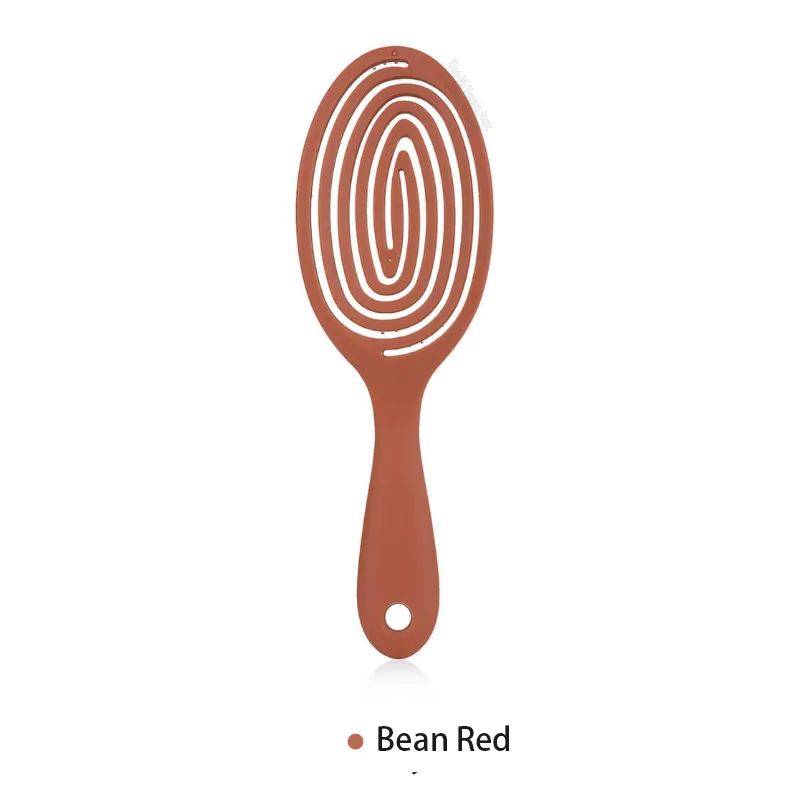Xiaomi Youpin Xinzhi Relaxing elastic massage Comb Portable Hair Brush Massage Brush Magic Brushes Head Combs - Цвет: Bean red