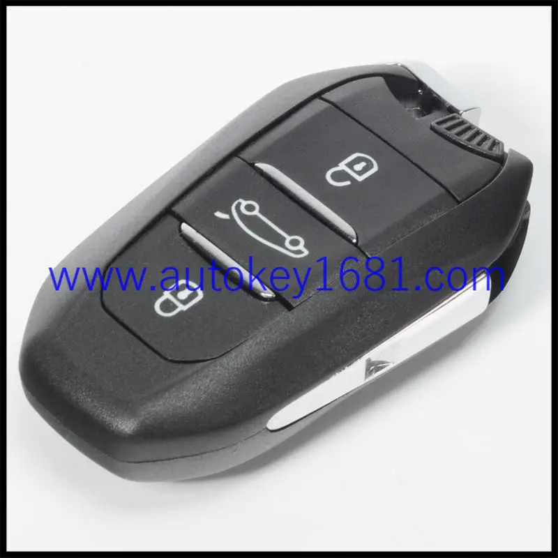 OEM Car Key For PEUGEOT 208 308 508 3008 5008 ETC SMART Keyless Entry 3 BUTTON REMOTE KEY With Electornic ID 46 and Uncut Blade |