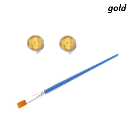 gold 3D Ручная работа, гуашь, ручная работа, литье для ног, набор, клон, порошок, сделай сам, ручная печать, модель, пудра, подарки, форма для украшения дома - Цвет: gold