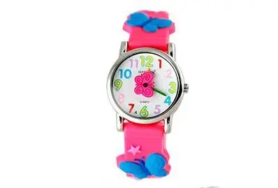 Модные брендовые часы willis с милыми бабочками из мультфильма для детей