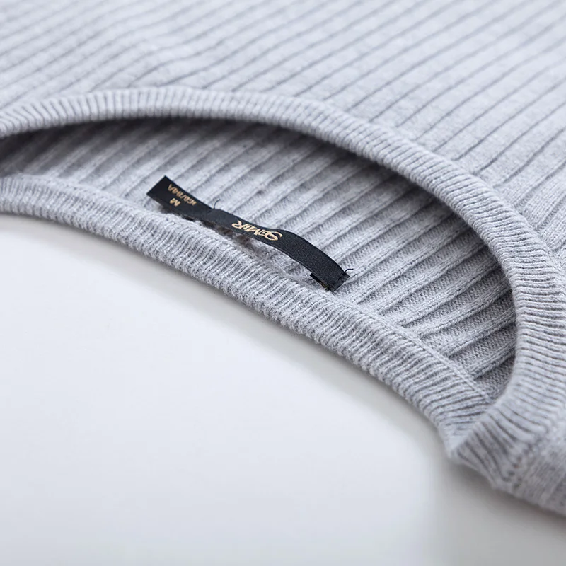 Женский вязаный свитер SEMIR пуловер с длинными рукавами и закрытым подолом