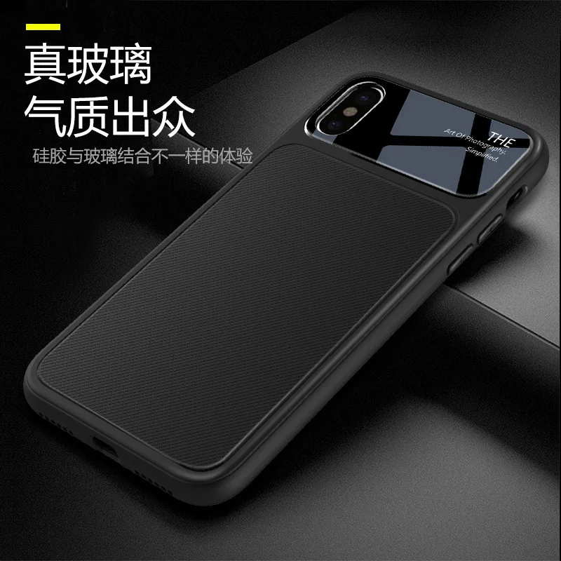 sFor iPhone X 10 Case TPU &amp Screen Protector 9H Tempered Glass Knight Back Cover For 8 7 Puls Coque Fundas Capa |
