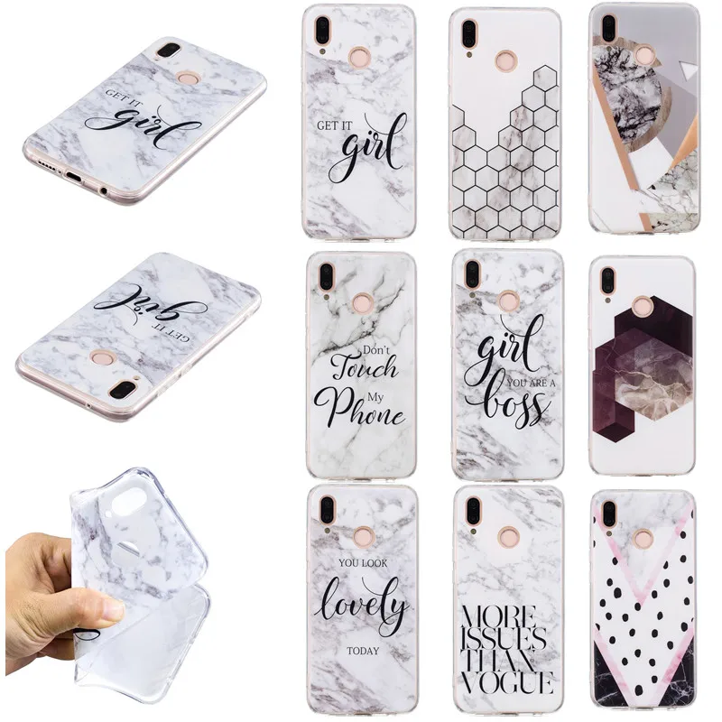 Phone Cases For Huawei P20 Lite Case Marble Silicone Back Cover P 20 P9 lite mini Nova 2s Honor 6A Y7 Prime 2018 Bags |