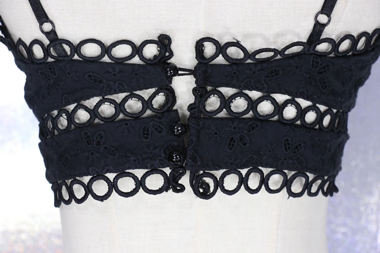 Для женщин бретели черный белый цвет Кружево Bralette сексуальный ремень майка Дамы