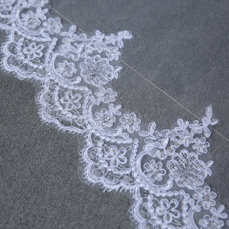 Свадебное платье оптом и в розницу 100% Кружевной Край около 3 м Длинная свадебная