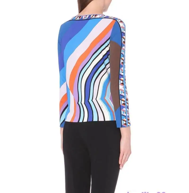 Новинка 2016 весна высокое качество роскошный брендовый дизайнерский Топ Женский