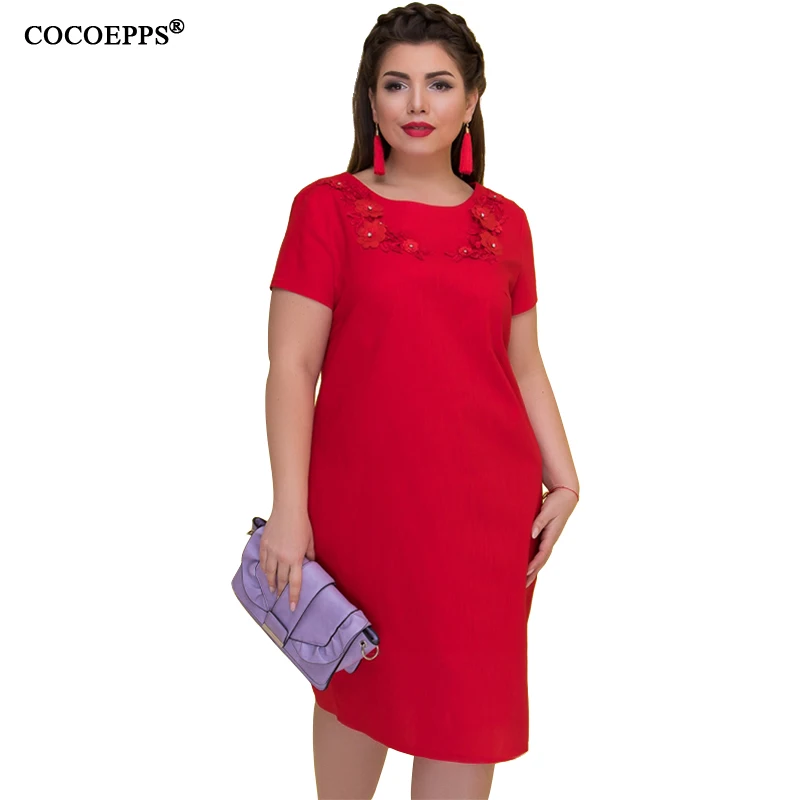 Женское летнее платье с коротким рукавом размеры до 6xl | Женская одежда