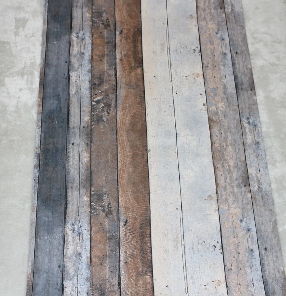 HaokHome винтажные потертые деревянные обои в рулонах для стен 3d ПВХ дымчато-серая деревянная доска панно домашний кухонный декор для ванной комнаты