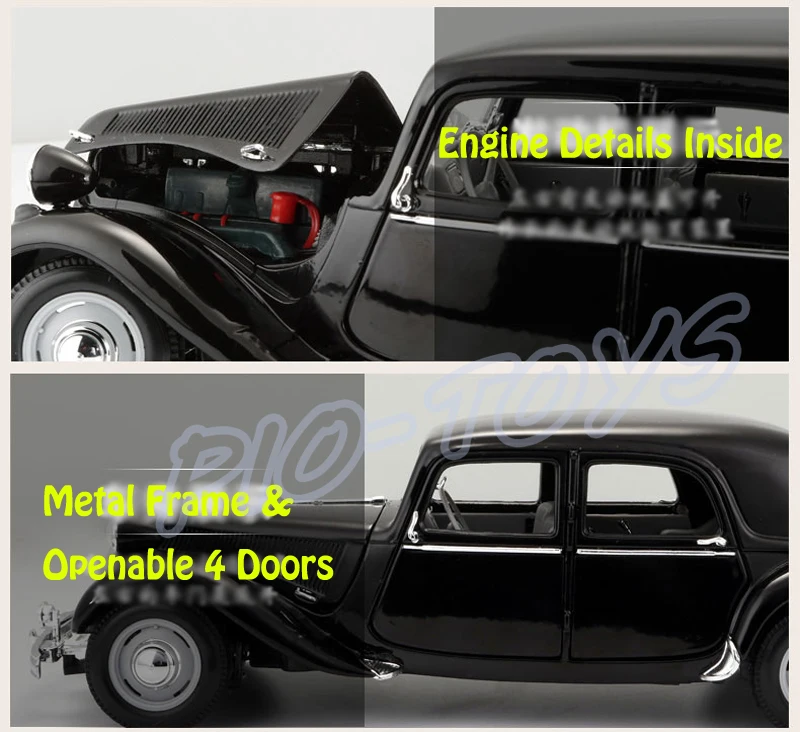 Новое поступление подарок тяга 1/18 металлическая модель классический автомобиль