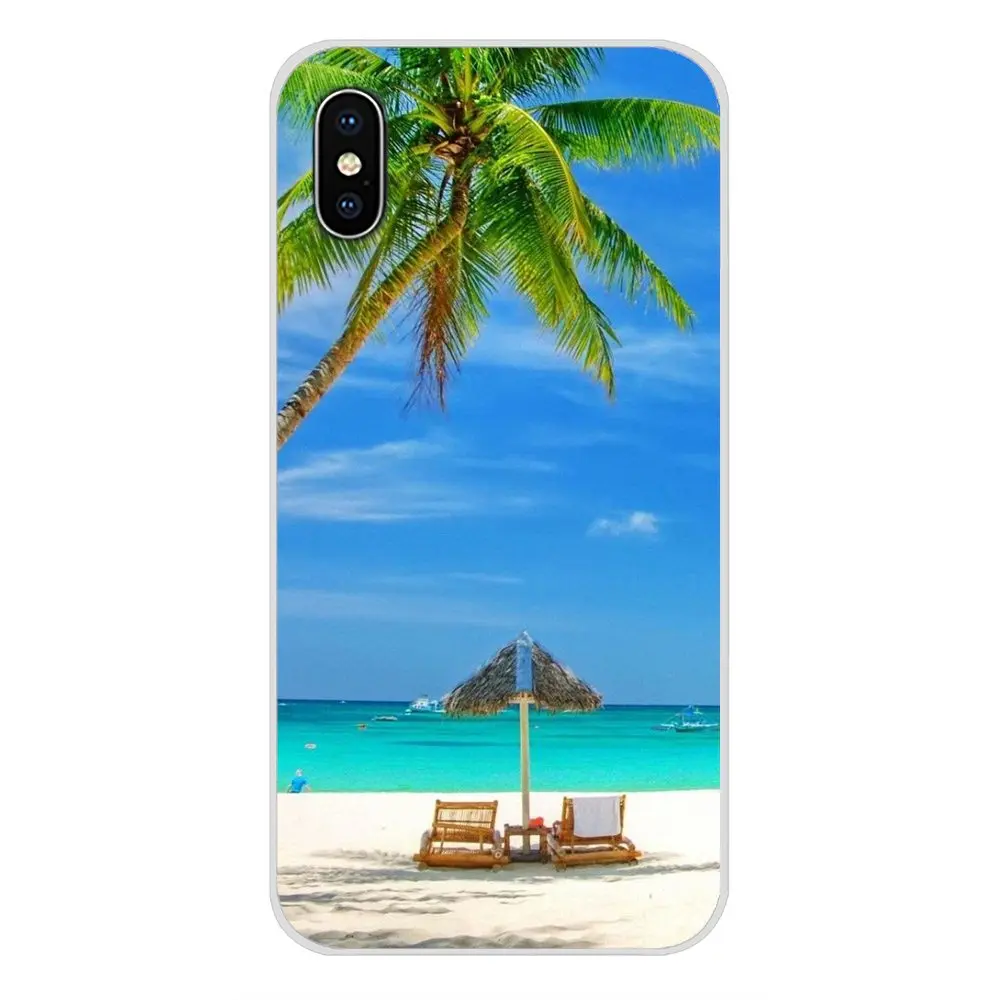 Мягкий кожаный чехол для Xiaomi Redmi Note 6A MI8 Pro S2 A2 Lite Se MIx 1 Max 2 3 Oneplus 6T летняя пляжная