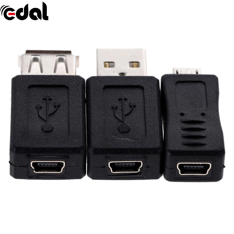 Переходник-переходник OTG 5 Pin F/M Переходник USB штекер-гнездо Micro Mini для компьютера