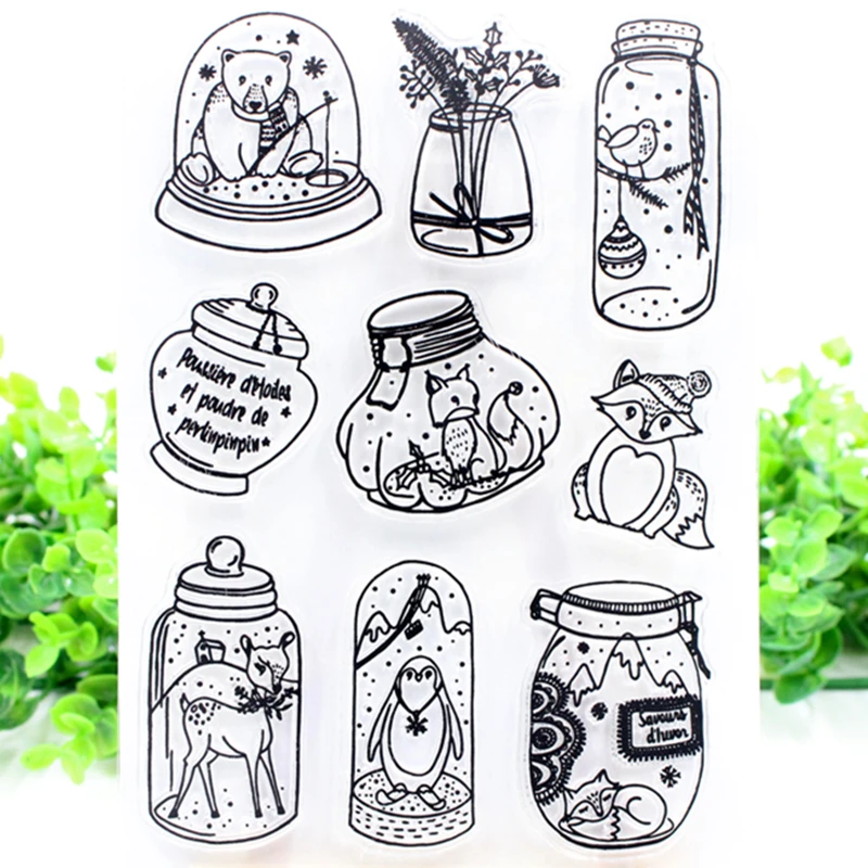

SCS163 Animals Silicone Clear Stamps for Scrapbooking DIY Album Cards Decoration Embossing Folder Craft Rubber Stamp Tools New