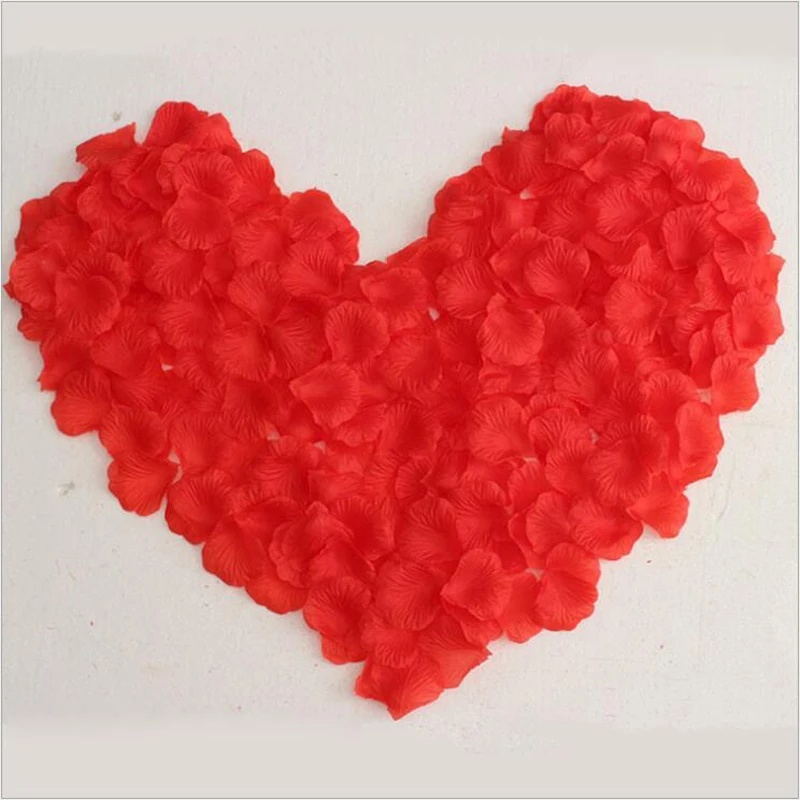 

500pcs / lot silk rose petals for Wedding Party Birthday Decoration Romantic Artificial Rose Petals Wedding Flower Rose Flower
