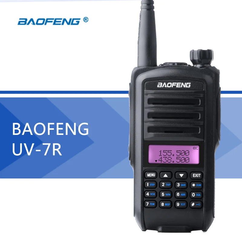 Baofeng UV 7R рация двухдиапазонный канал/частота Режим голоса/фонарик сигнализация FM