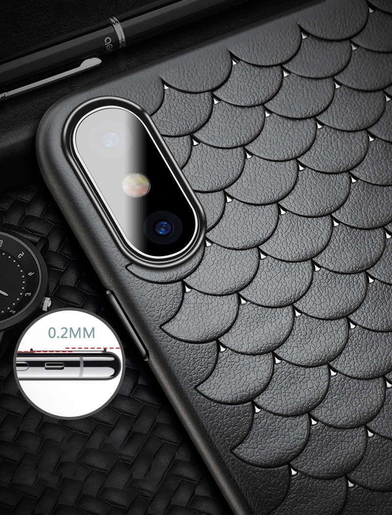 Weaving Grid Case For iPhone X Luxury Woven Soft TPU Cases 6 6S 7 8 Plus Cover Fish Scale Phone Coque |