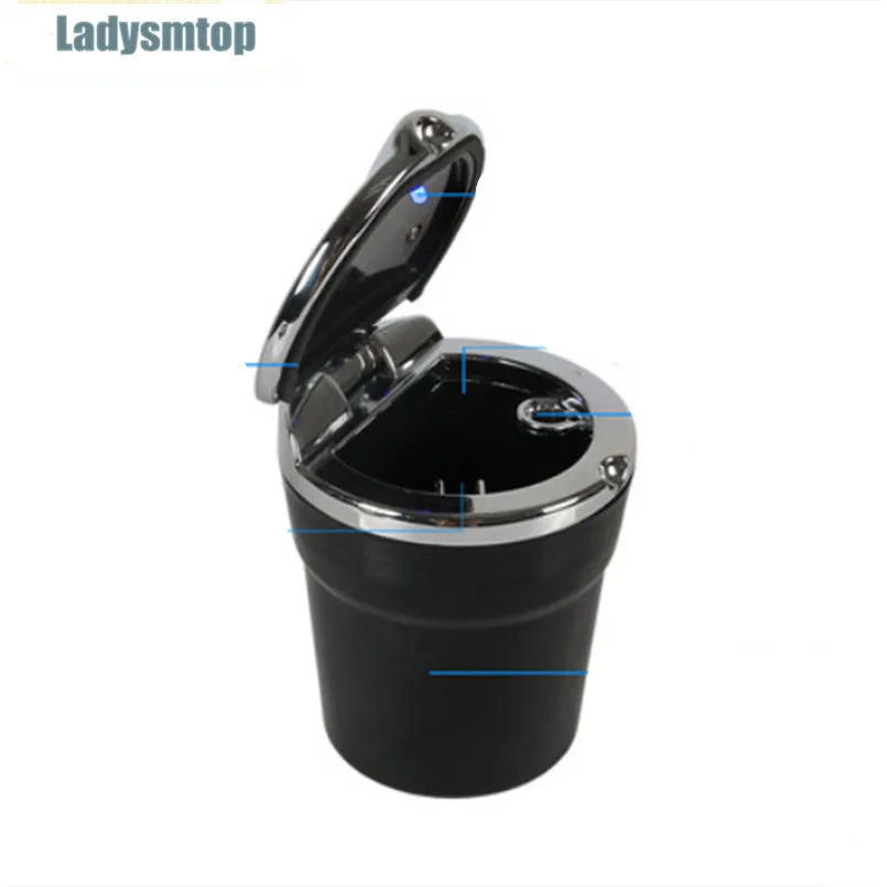 Автомобильная пепельница Ladysmtop со светодиодсветильник кой чехол для Peugeot 301 307 308
