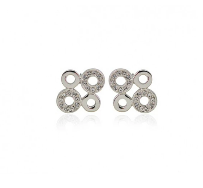 Серьги пусеты OMH опт 5 пар белый/золотой цвет 18 карат|fashion stud earrings|stud earringsstud earrings