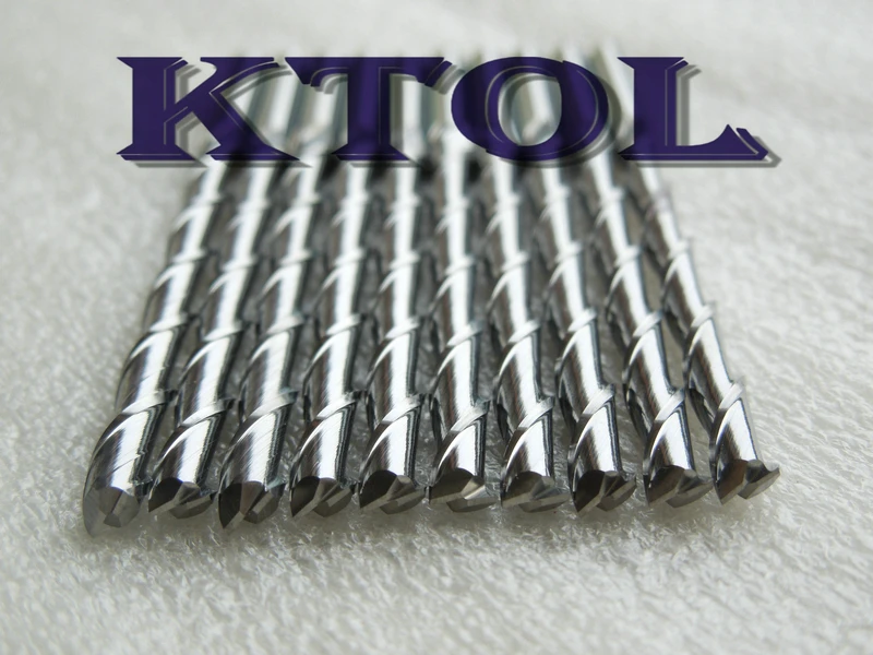 Бесплатная доставка 10 шт. набор твердосплавных шаровых концевых фрез с двумя