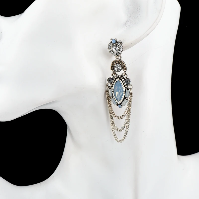 Женские Висячие серьги TOUCHEART черные висячие подвески в стиле ретро серебристого