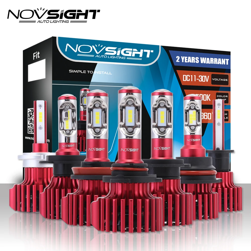 Светодиодные фары NOVSIGHT H4 H7 H11/H8/H9 H13 H15 Автомобильные светодиодные ближнего и